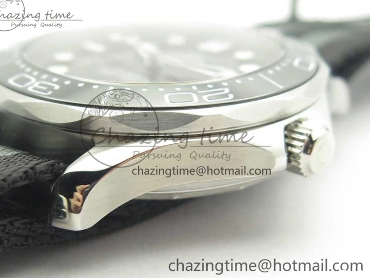 0324 2018 Seamaster Diver 300M VSF Best Edition Black Ceramic Dial on Black Gray Nato Strap A Unique 8057